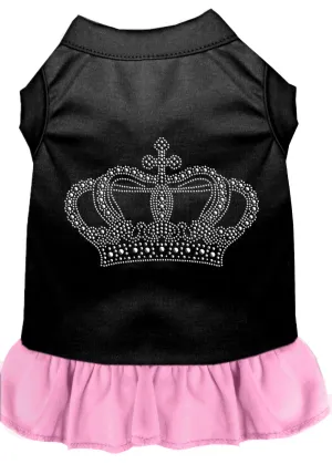 Rhinestone Crown Dress Black With Light Pink Xxl