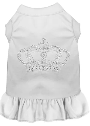 Rhinestone Crown Dress White Lg