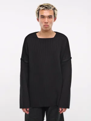 Rib-Knit Sweater (J21GP0153-J14747-BLACK)