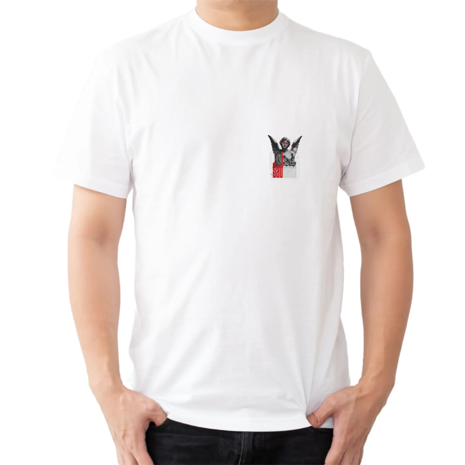 Sadness Mens cotton printed T-shirt