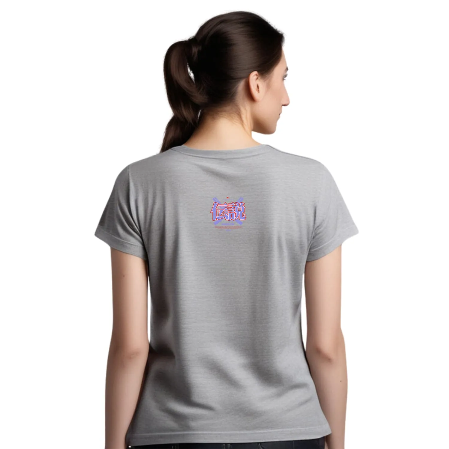 Samurai spirit Womens cotton printed T-shirt