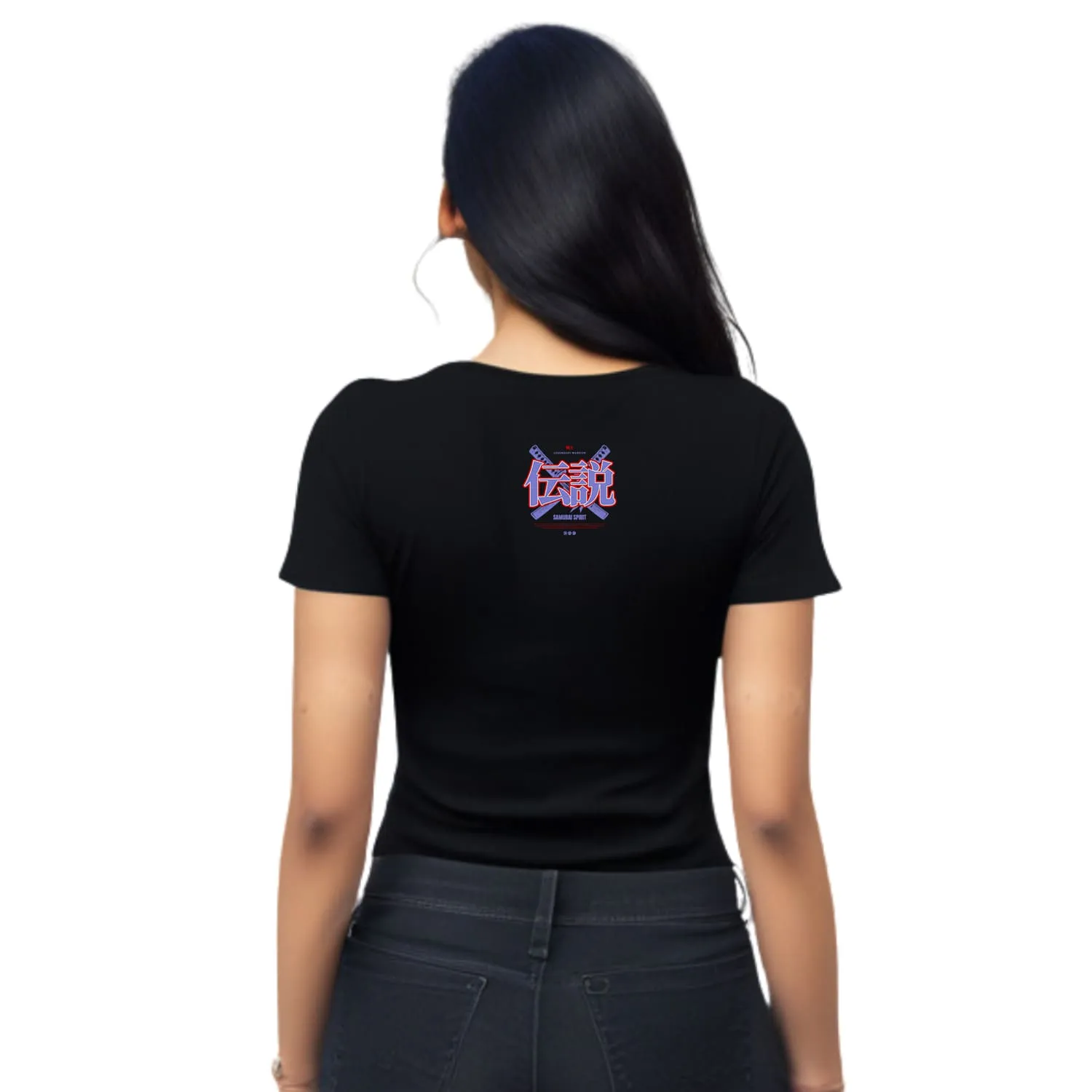 Samurai spirit Womens cotton printed T-shirt