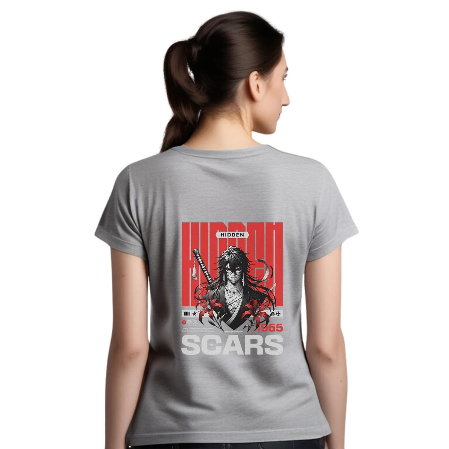 Scars Womens cotton printed T-shirt