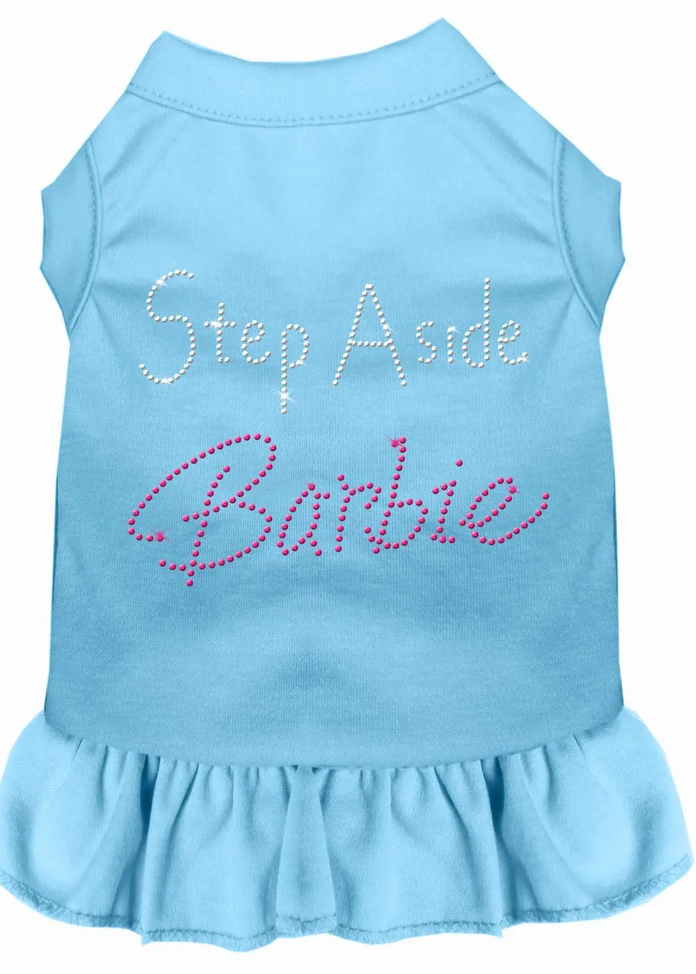 Step Aside Barbie Rhinestone Dress Baby Blue Xxl (18)