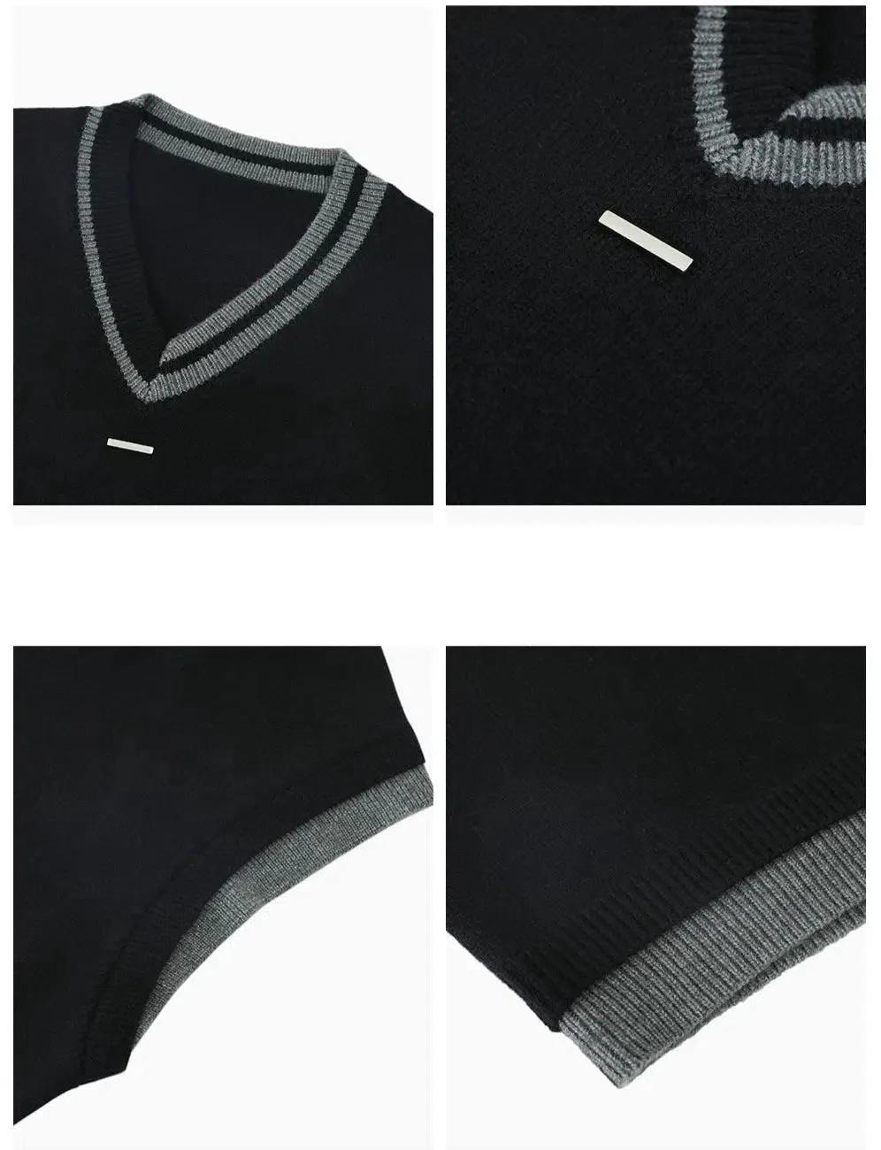 Stylish V-neck Knit Vest