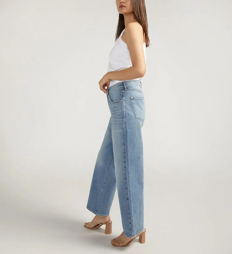 The Slouchy Straight Mid Rise Jeans