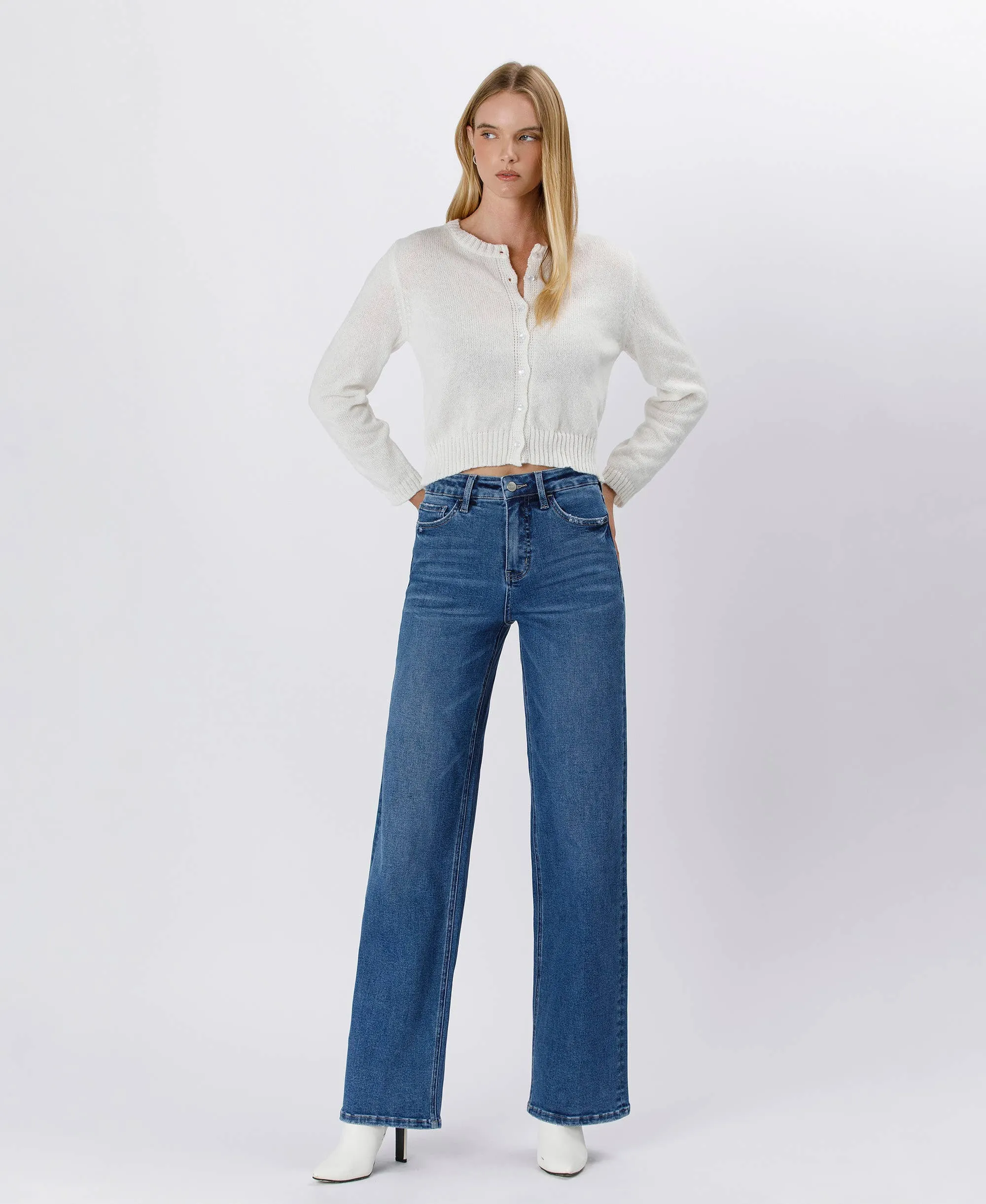 Trendy Girl 90's Super High Rise Wide Leg Jeans