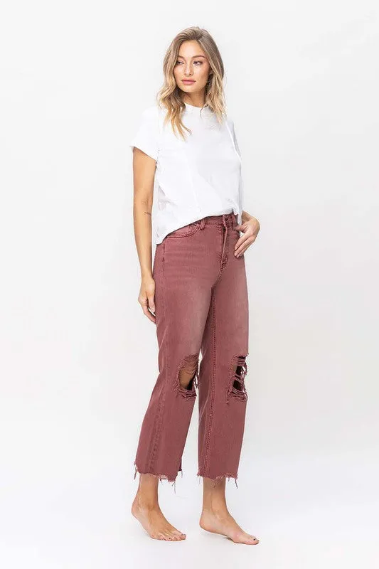 Vervet by Flying Monkey 90's Vintage High Rise Crop Flare Jeans