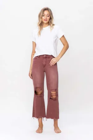 Vervet by Flying Monkey 90's Vintage High Rise Crop Flare Jeans