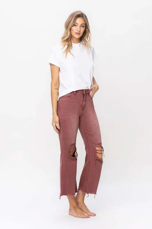 Vervet by Flying Monkey 90's Vintage High Rise Crop Flare Jeans