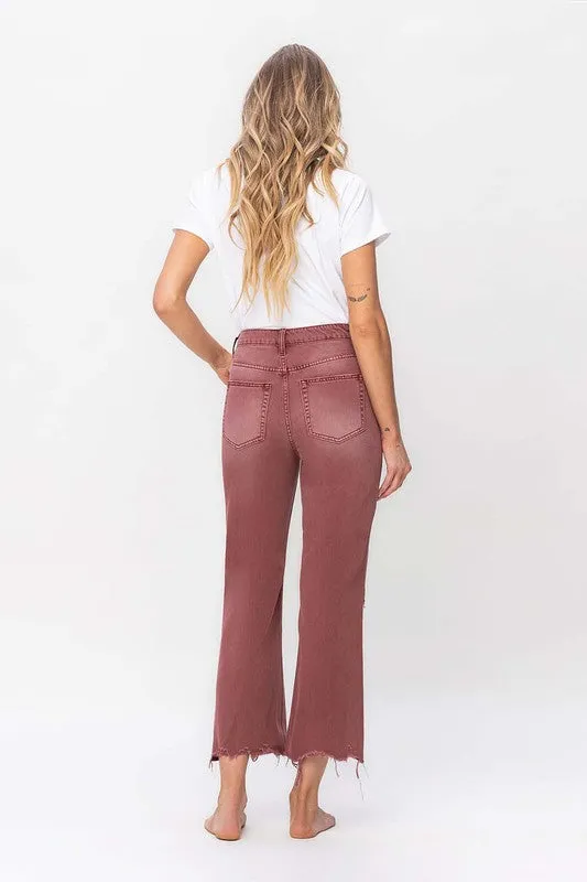 Vervet by Flying Monkey 90's Vintage High Rise Crop Flare Jeans