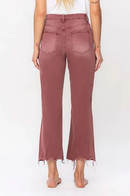 Vervet by Flying Monkey 90's Vintage High Rise Crop Flare Jeans