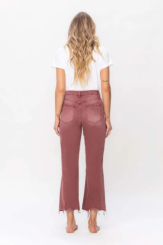 Vervet by Flying Monkey 90's Vintage High Rise Crop Flare Jeans