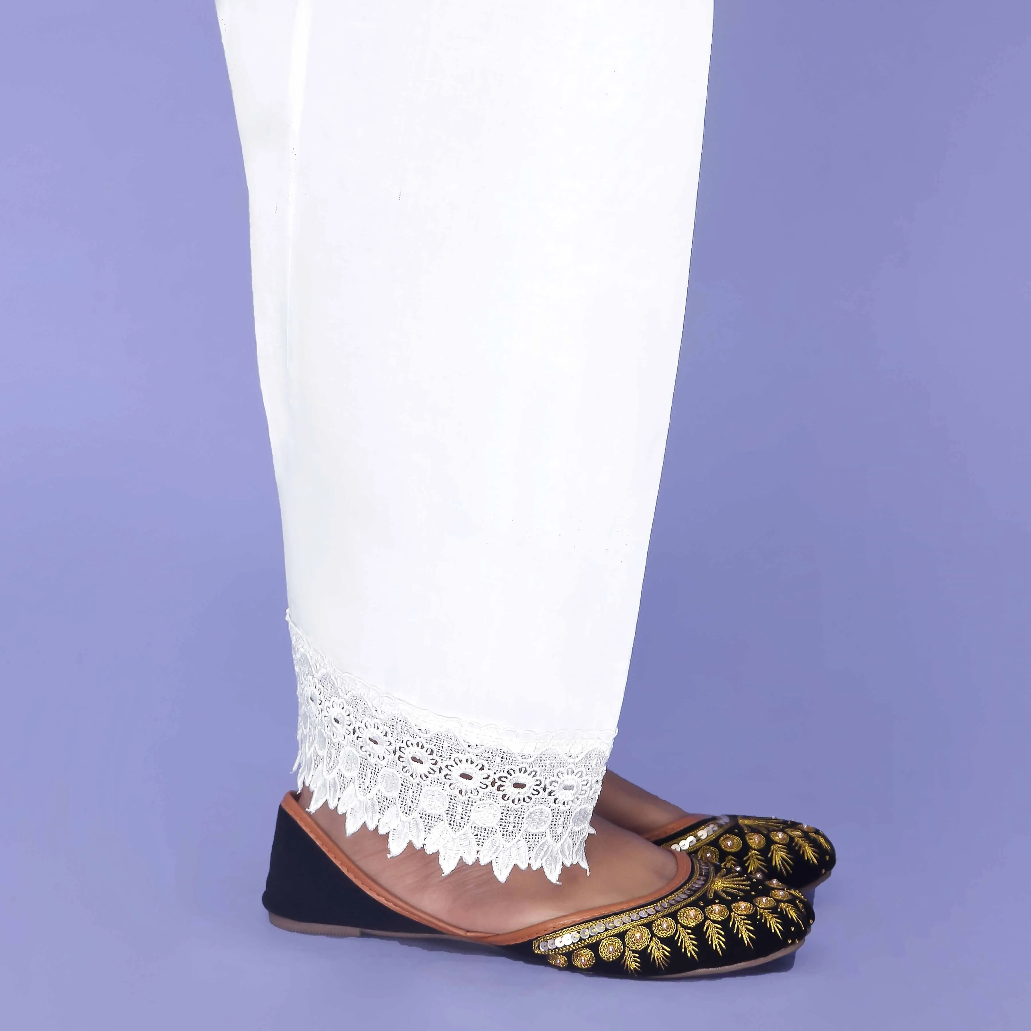 White Cambric Shalwar PL4078