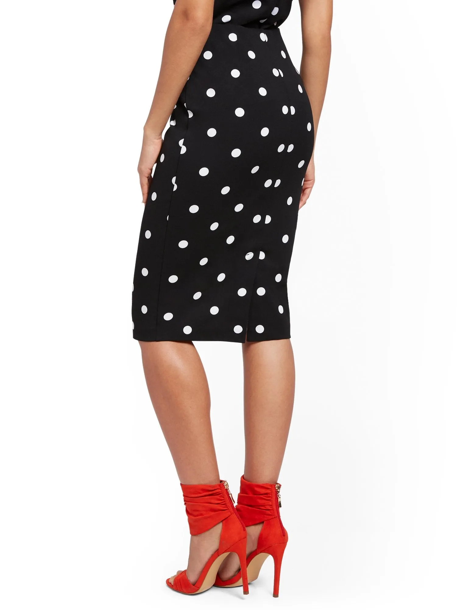 Whitney High-Waist Pull-On Pencil Skirt - 7th Avenue