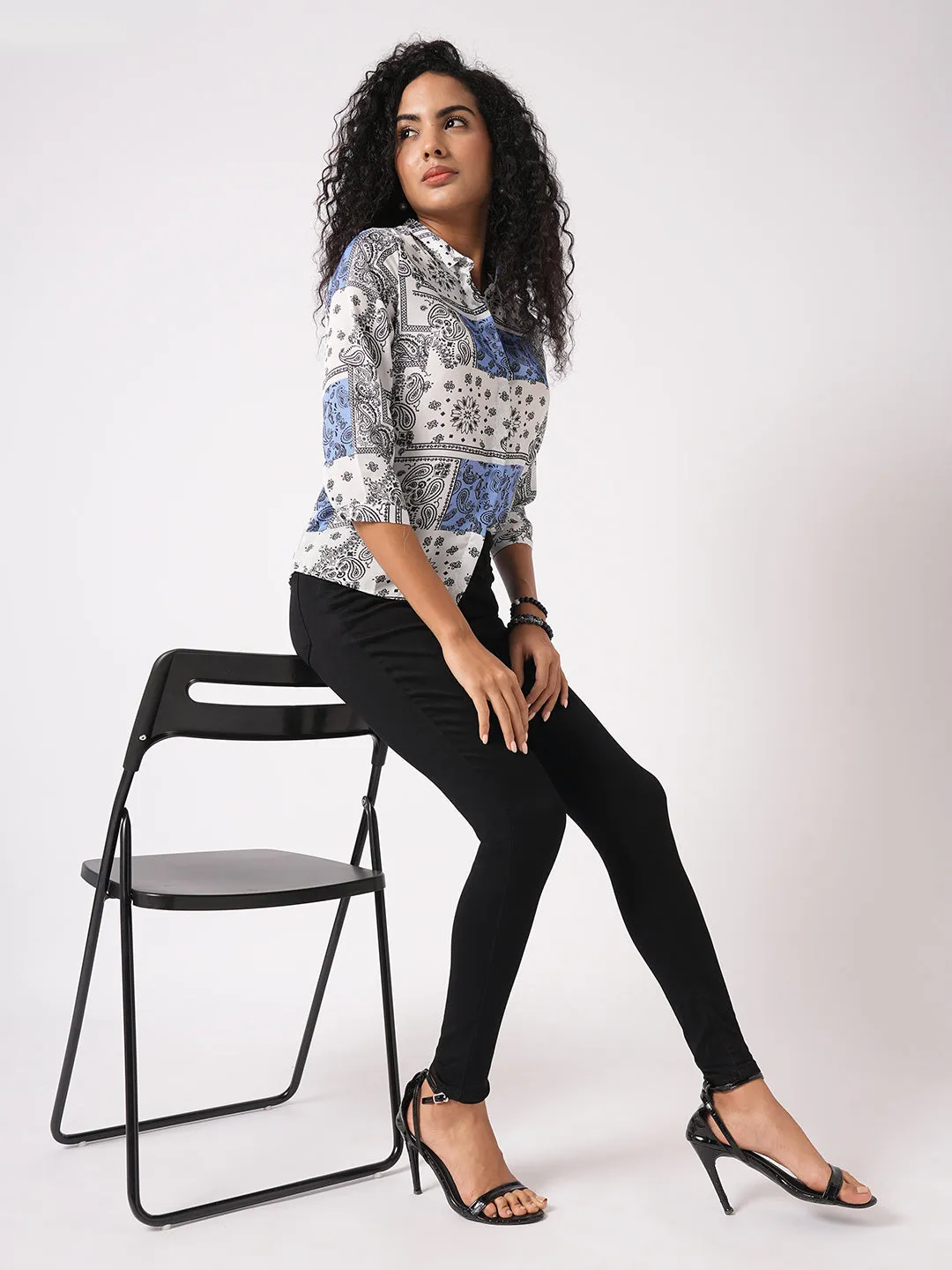Women Black Sky High-Rise Skinny Fit Jeans