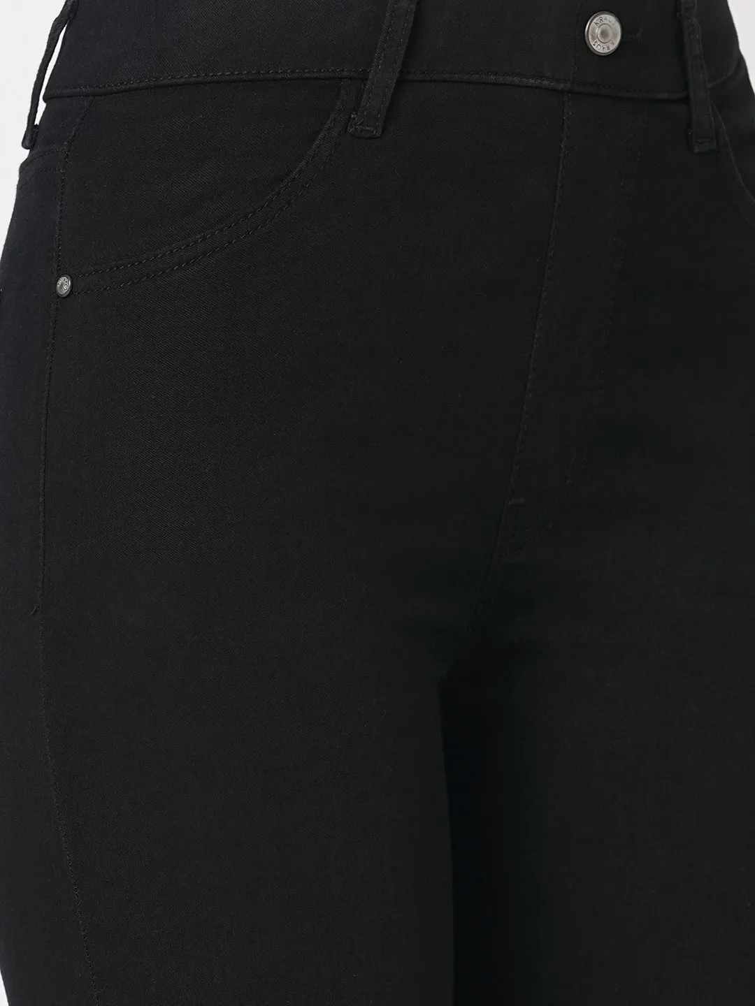 Women High-Rise Mini Flare Jeans