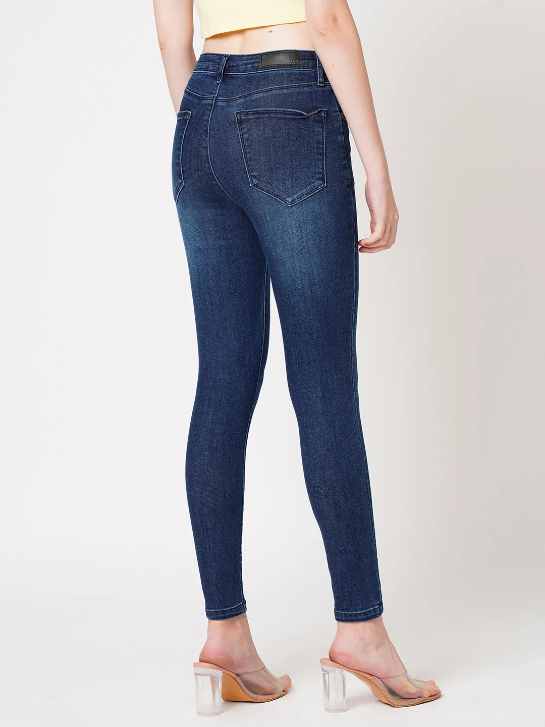 Women Sky High-Rise Skinny Fit Jeans