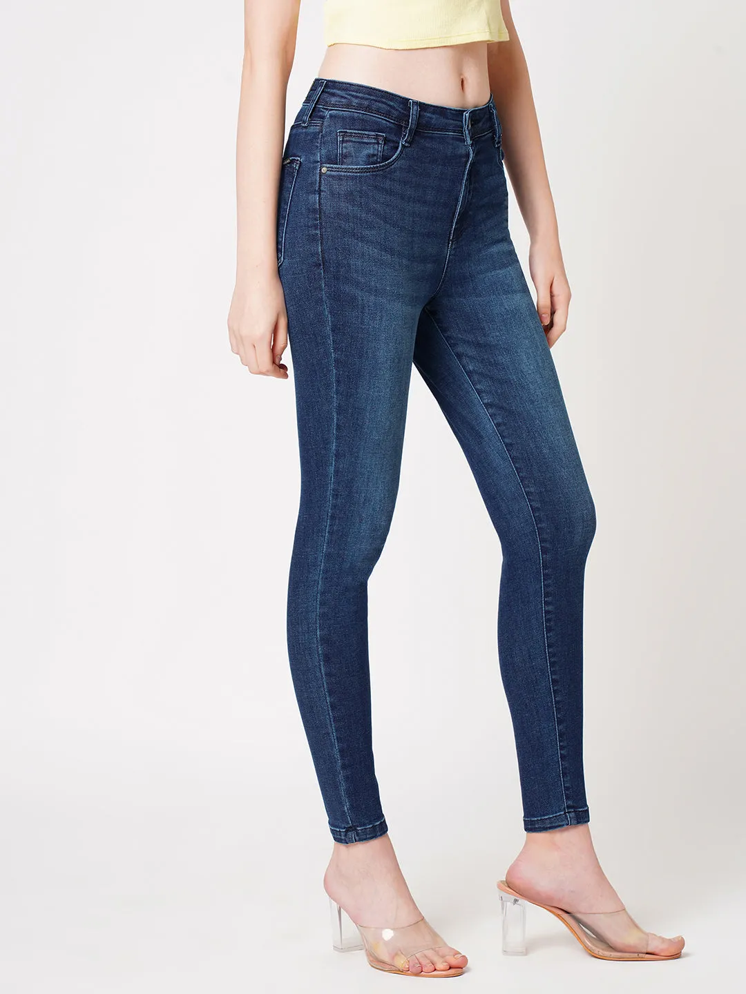 Women Sky High-Rise Skinny Fit Jeans