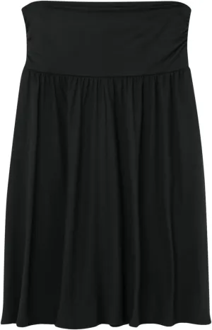 Women's Skirts Skirts for Women Regular and Plus Size Skirt with Pockets Below The Knee Length Ruched Flowy Midi