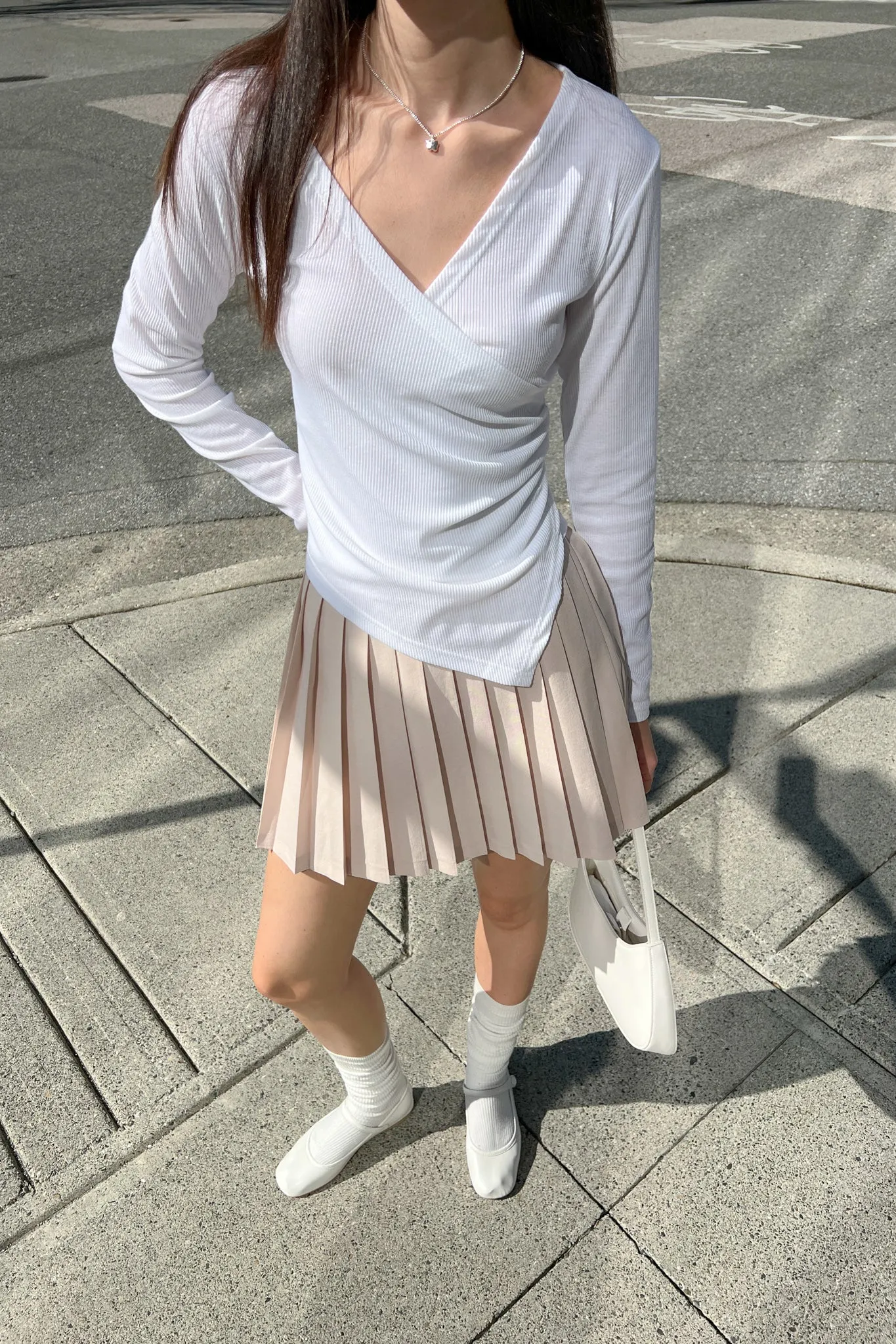 WRAP LONG SLEEVE TOP
