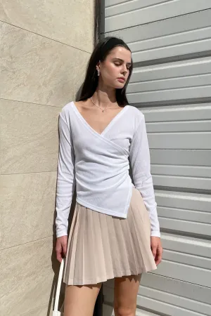 WRAP LONG SLEEVE TOP