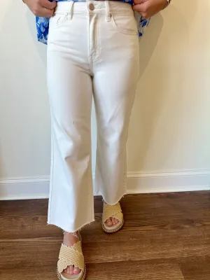 Zienna Wide Leg Jeans-White
